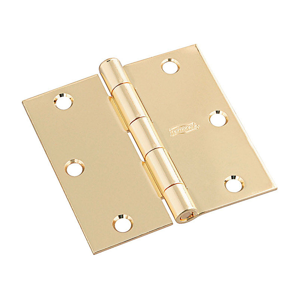 National Hardware N830-320 3-1/2 in. L Bright Brass Door Hinge 3/Pack