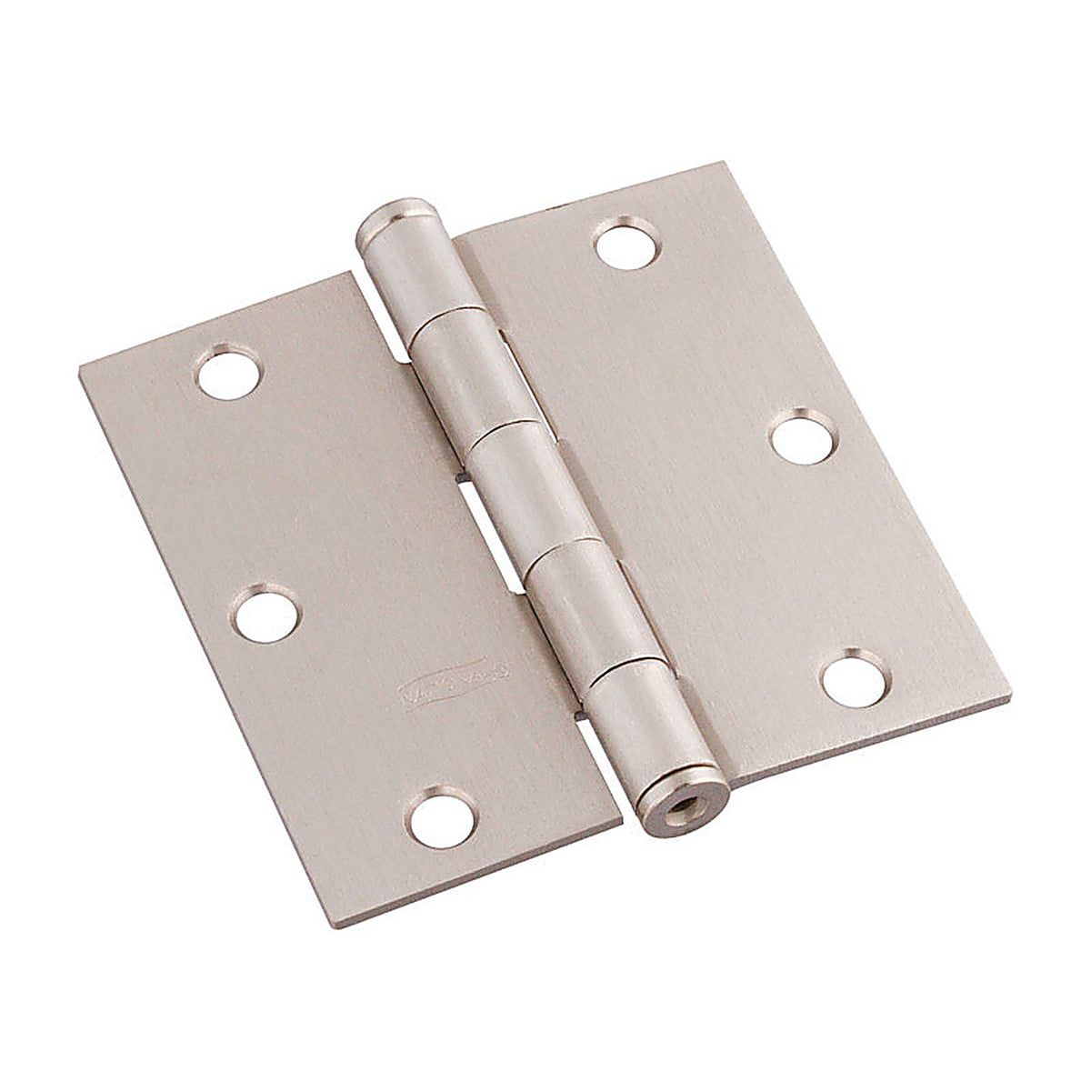 National Hardware N830-326 3-1/2 in. L Satin Nickel Door Hinge 3/Pack