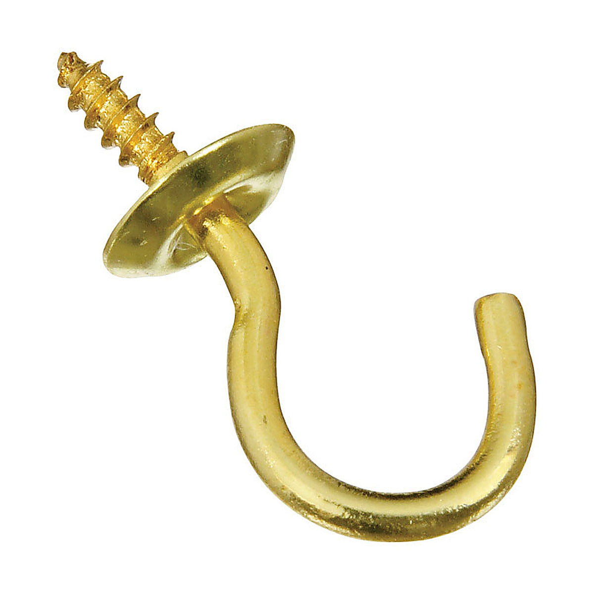 National Hardware N200-303 Gold Solid Brass 1.14 in. L Cup Hook 10 lb. 50/Pack