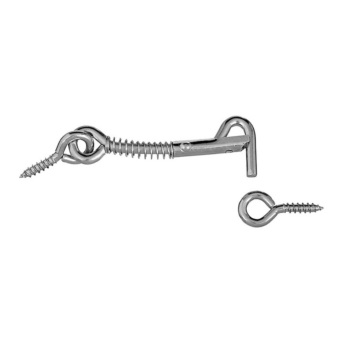 National Hardware N170-746 Zinc-Plated Silver Steel 2-1/2 in. L Safety Hook and Eye 1/Pack