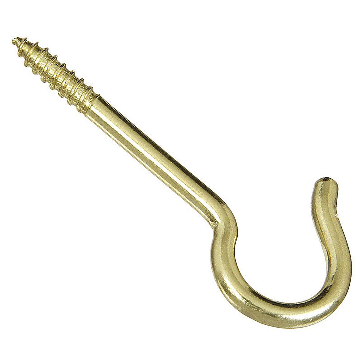 National Hardware N192-286 Gold Solid Brass 2-9/16 in. L Ceiling Hook 20 lb. 3/Pack