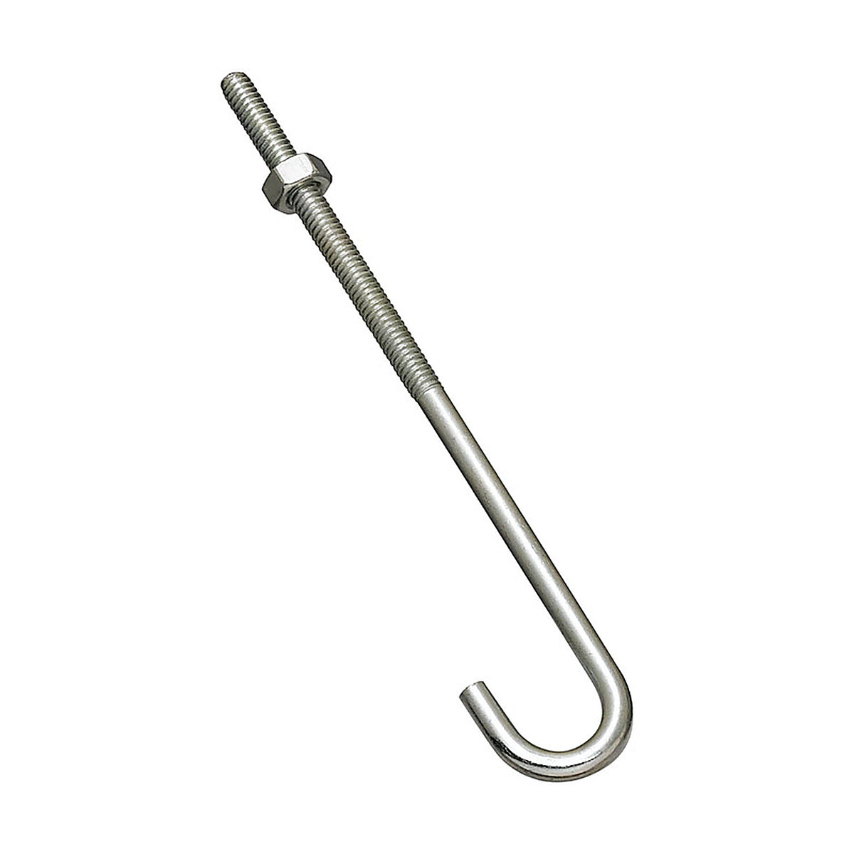 National Hardware N232-900 Zinc-Plated Silver Steel 6 in. L J-Bolt 100 lb. 1/Pack