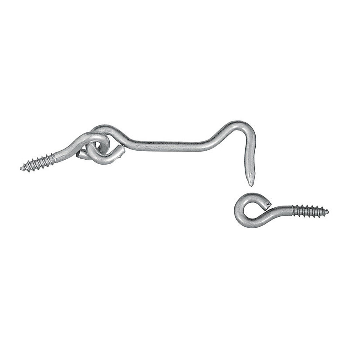 National Hardware N117-952 Zinc-Plated Silver Steel 2-1/2 in. L Hook and Eye 2/Pack