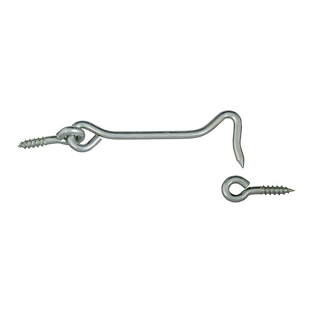 National Hardware N226-373 Zinc-Plated Silver Steel 4 in. L Hook and Eye 1/Pack
