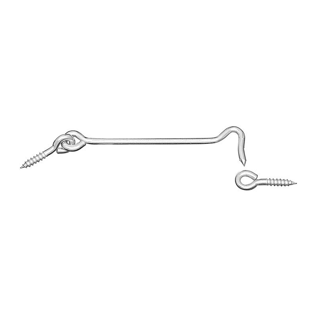 National Hardware N226-381 Zinc-Plated Silver Steel 6 in. L Hook and Eye 1/Pack
