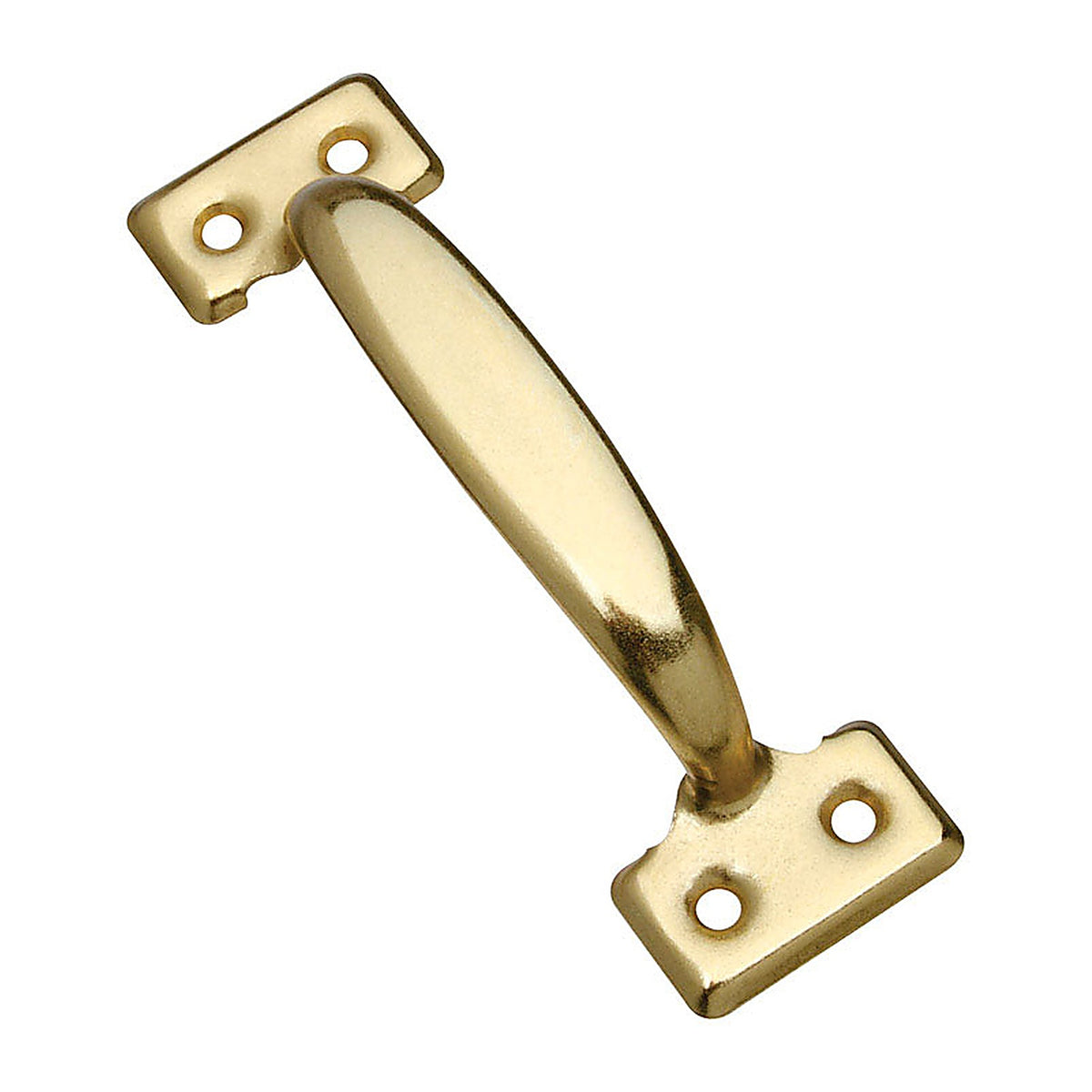 National Hardware N116-889 5-3/4 in. L Bright Brass Gold Steel Door Pull