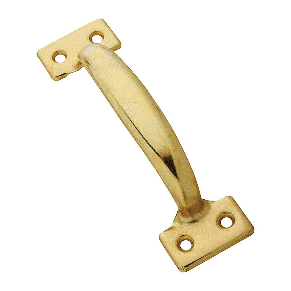 National Hardware N116-764 6-1/2 in. L Bright Brass Gold Steel Door Pull