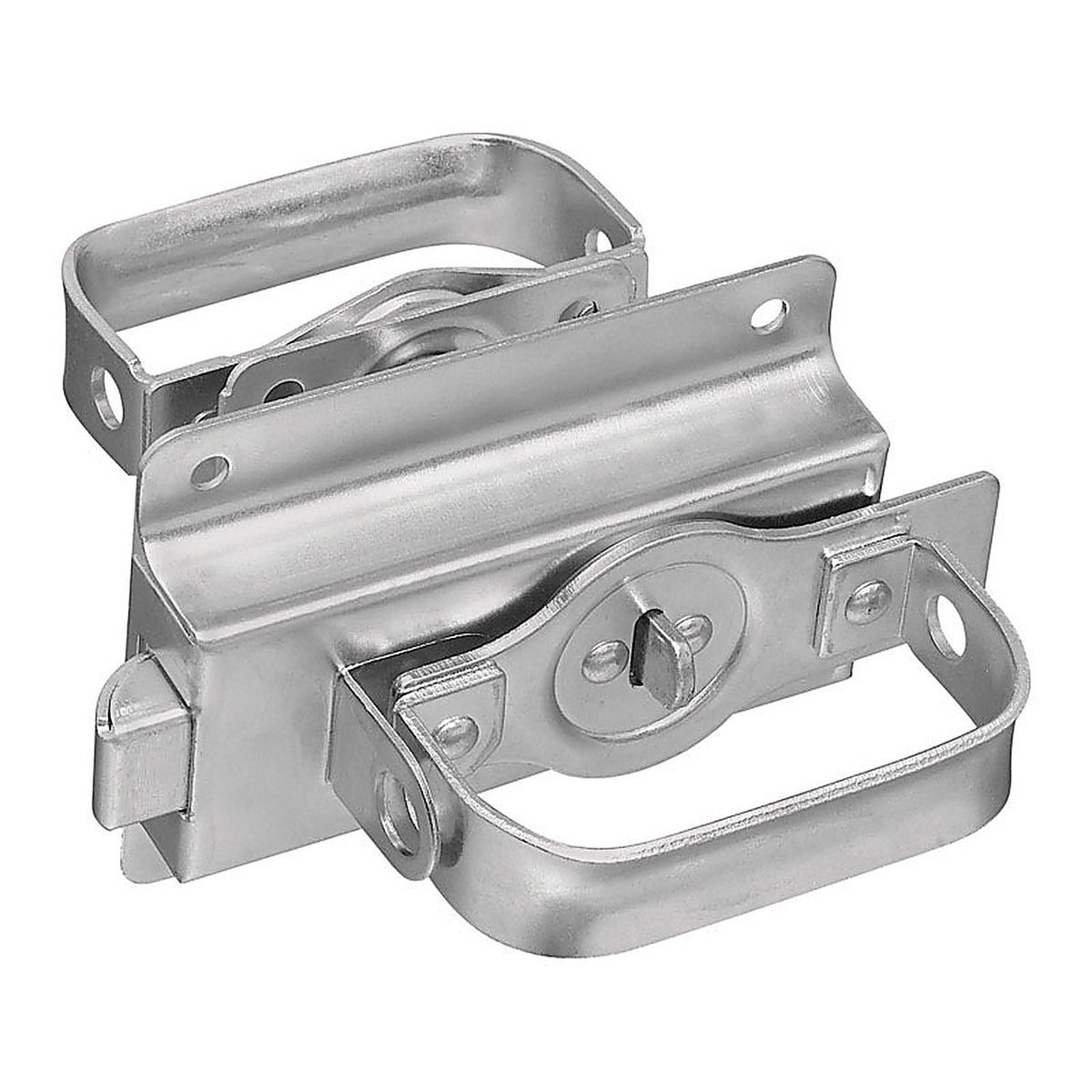 National Hardware N101-600 Zinc-Plated Silver Steel Left or Right Handed Gate Latch