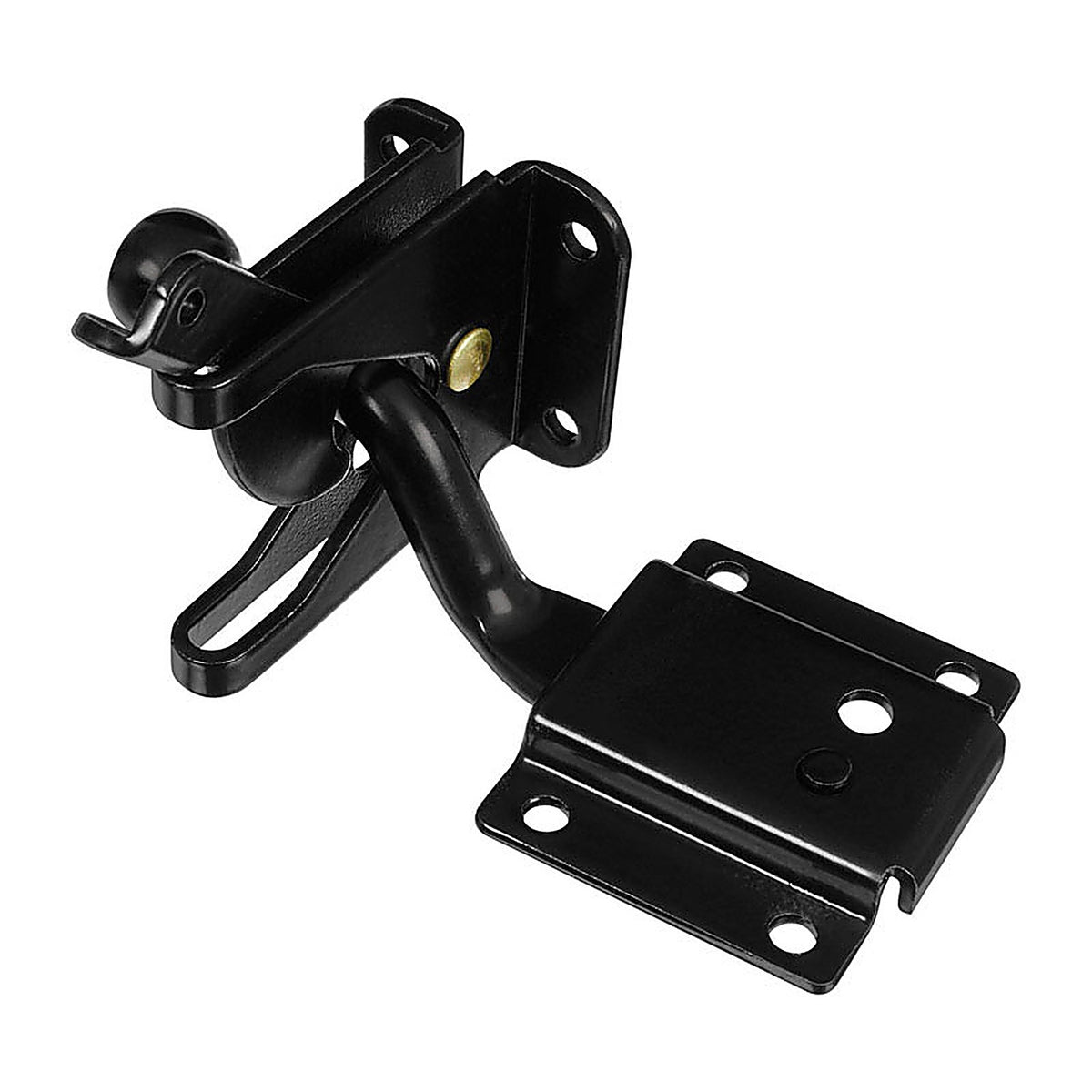 National Hardware N342-626 2 in. H x 2.17 in. W x 4.13 in. L Black Steel Automatic Gate Latch