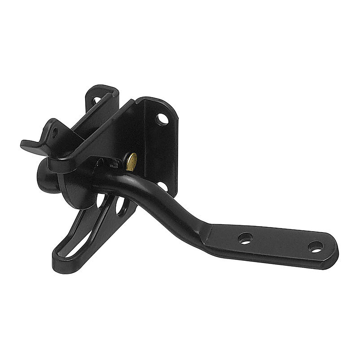 National Hardware N101-121 4.44 in. H x 2.37 in. L Black Steel Automatic Gate Latch