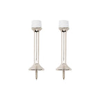 National Hardware N325-464 3.5 in. L Zinc Satin Nickel Silver Rigid Door Stop Mounts to wall