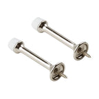 National Hardware N325-464 3.5 in. L Zinc Satin Nickel Silver Rigid Door Stop Mounts to wall