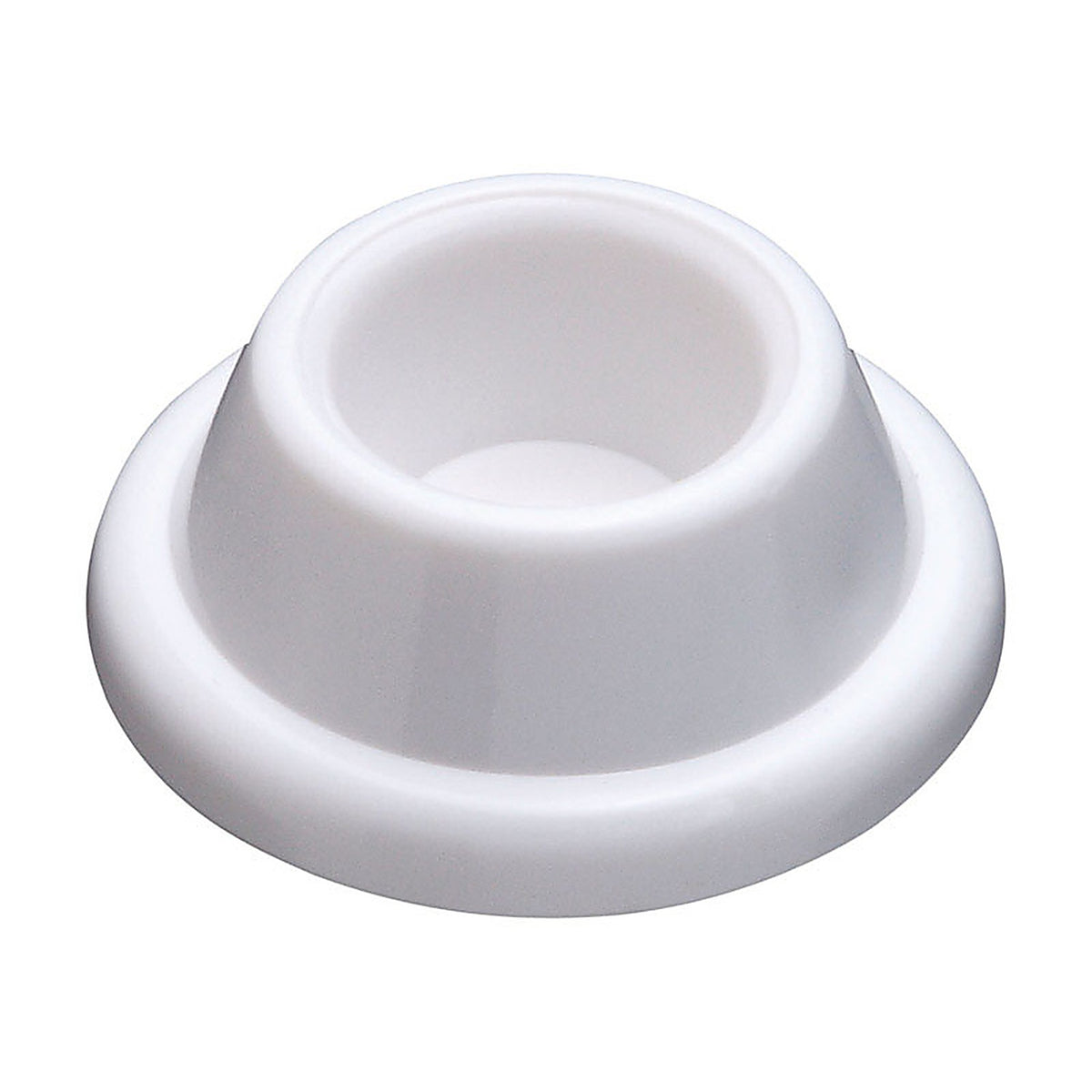 National Hardware N215-897 Plastic White Wall Door Stop Mounts to wall