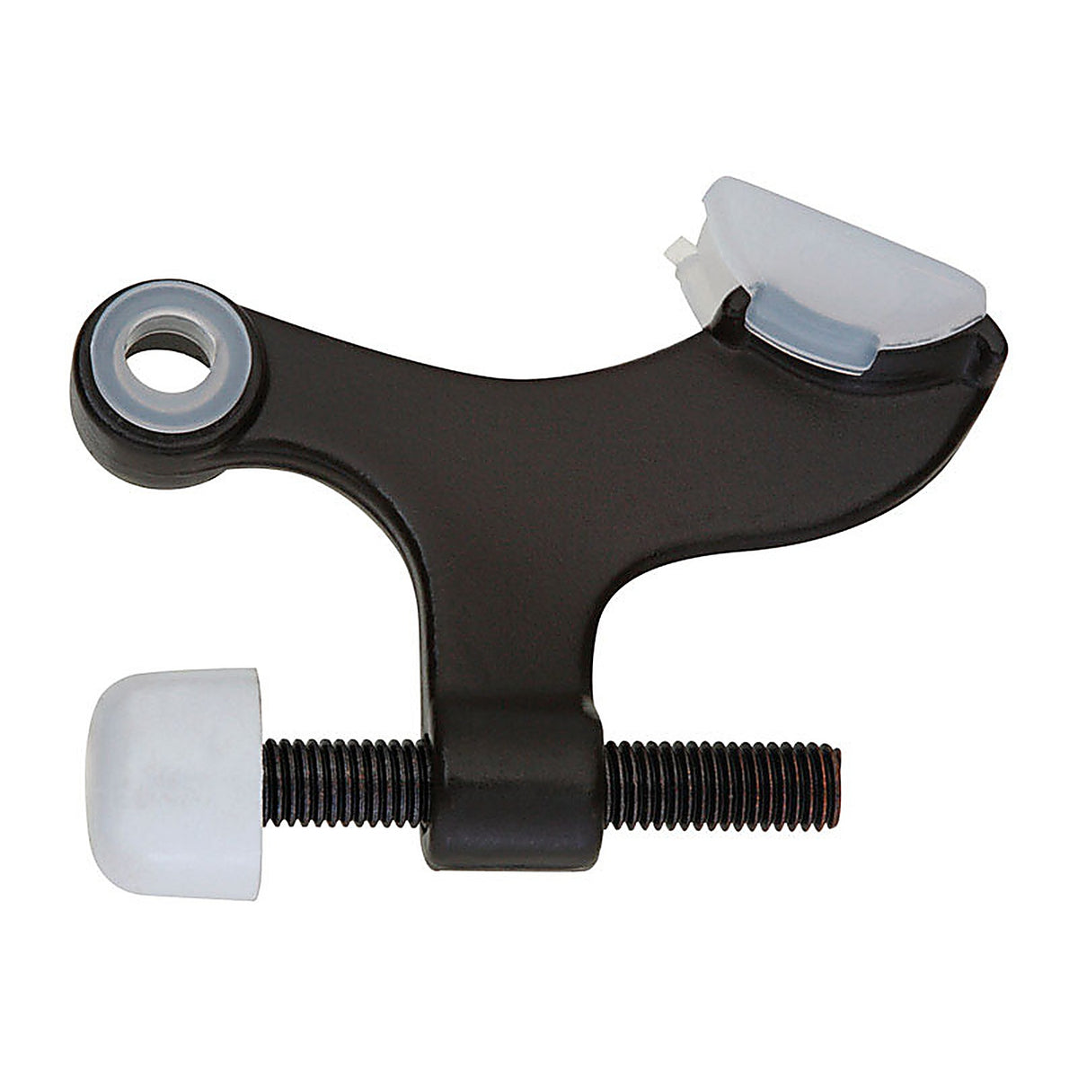 National Hardware N331-124 Zinc w/Plastic Tip Oil Rubbed Bronze Brown Hinge Pin Door Stop Mounts to door