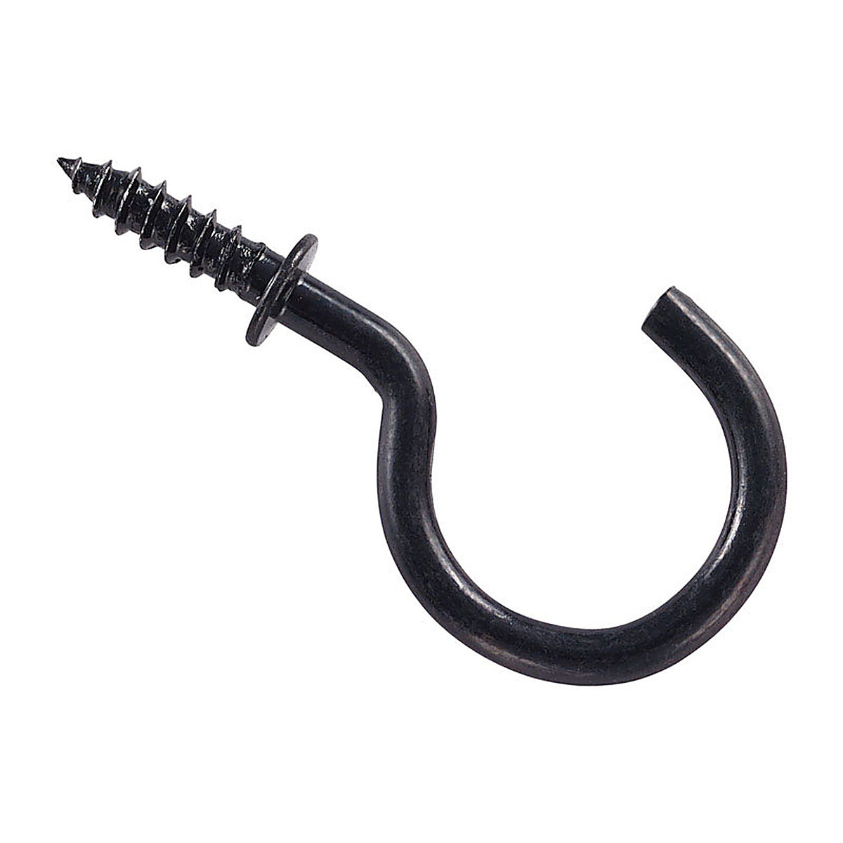 National Hardware N119-729 Black Steel 1 in. L Cup Hook 10 lb. 30/Pack