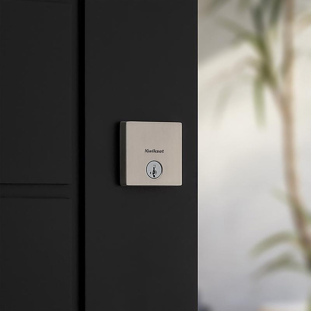 Kwikset 92580-018 SmartKey Satin Nickel Steel Deadbolt