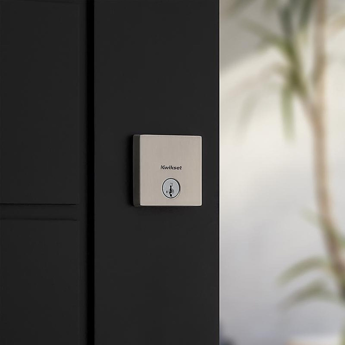 Kwikset 92580-018 SmartKey Satin Nickel Steel Deadbolt