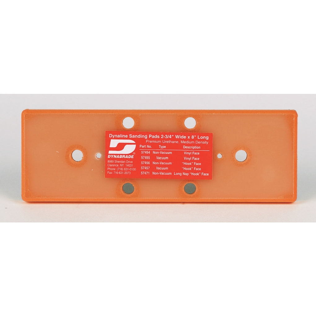 DYNABRADE 57455 2-3/4" (70 mm) W x 8" (203 mm) L Vacuum Dynaline Disc Pad, Vinyl-Face