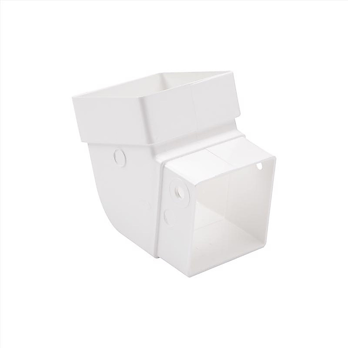 Amerimax T0525 3.88 in. H x 3.63 in. W x 3.63 in. L White Vinyl Contemporary Gutter Elbow