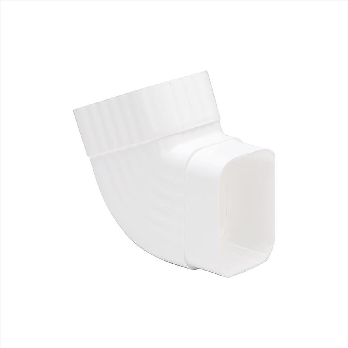 Amerimax M0628 3 in. H x 2 in. W White Vinyl Traditional Gutter Elbow