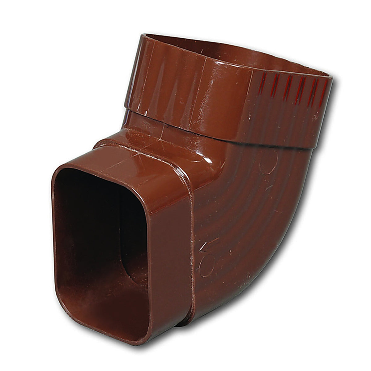 Amerimax M1628 3 in. H x 5 in. W x 2 in. L Brown Vinyl Traditional Gutter Elbow
