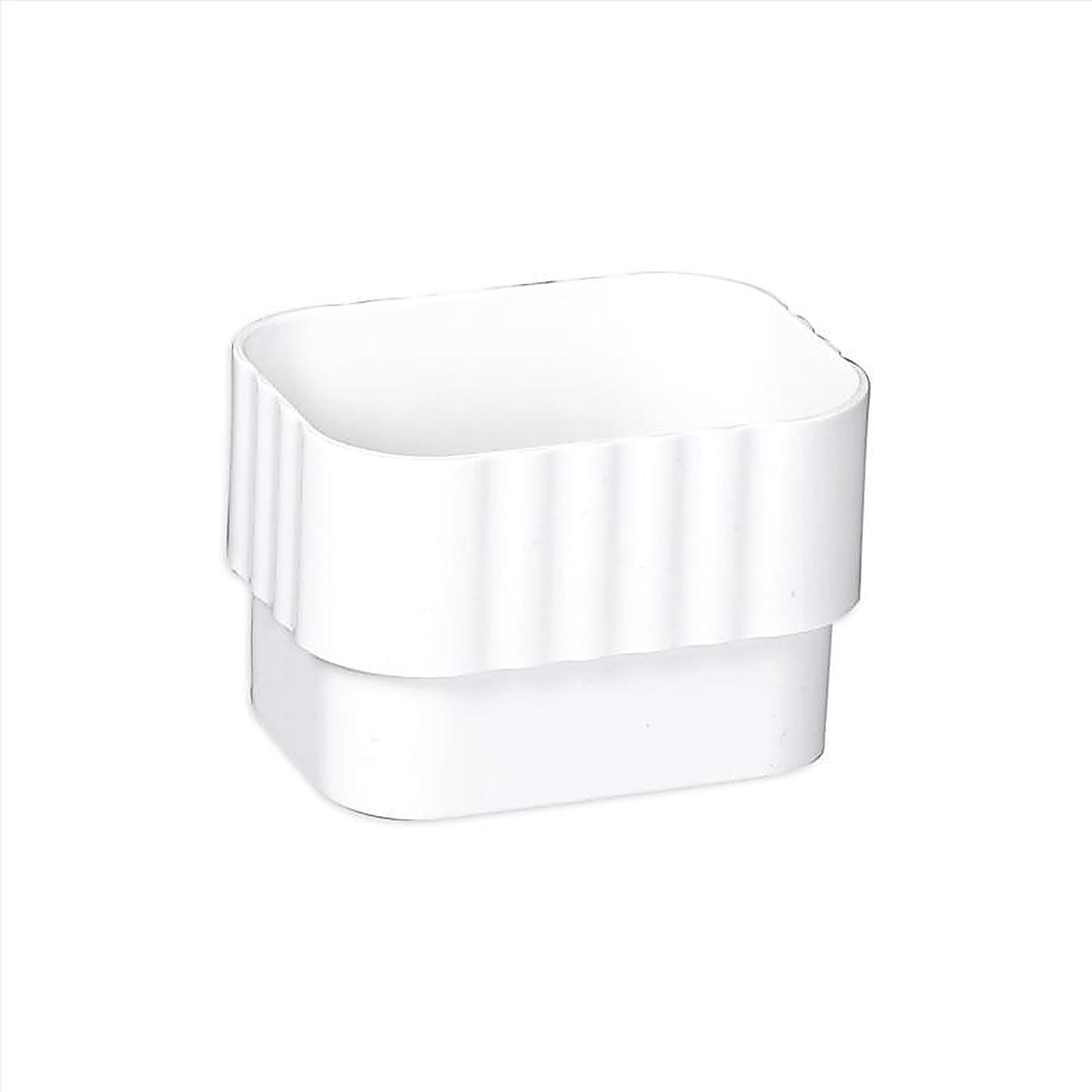 Amerimax M0623 2.4 in. H x 2.25 in. W x 2.4 in. L White Vinyl Traditional Downspout Connector