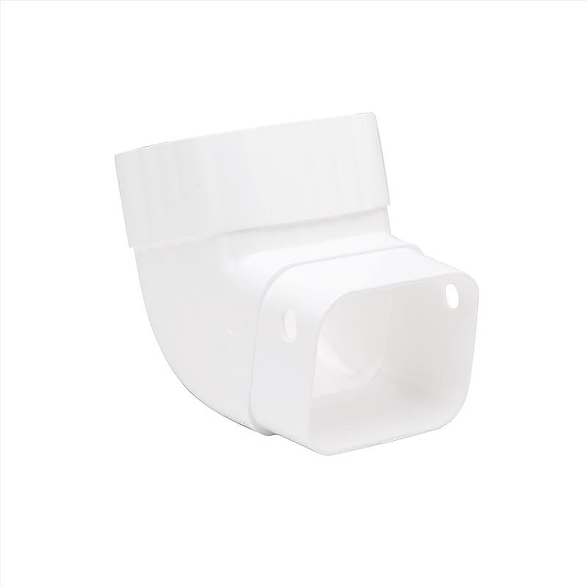 Amerimax M0627 4.25 in. H x 3.25 in. W x 4.25 in. L White Vinyl Traditional Gutter Elbow