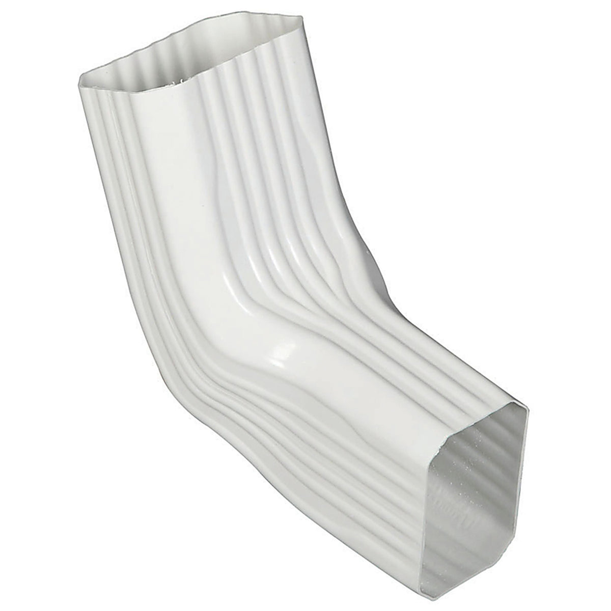 Amerimax 37066 9.25 in. H x 3.25 in. W x 8 in. L White Vinyl A to B Gutter Elbow