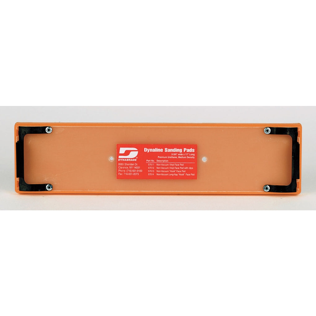 DYNABRADE 57512 2-3/4" (70 mm) W x 11" (279 mm) L Non-Vacuum File Board Disc Pad With Clips, Vinyl-Face