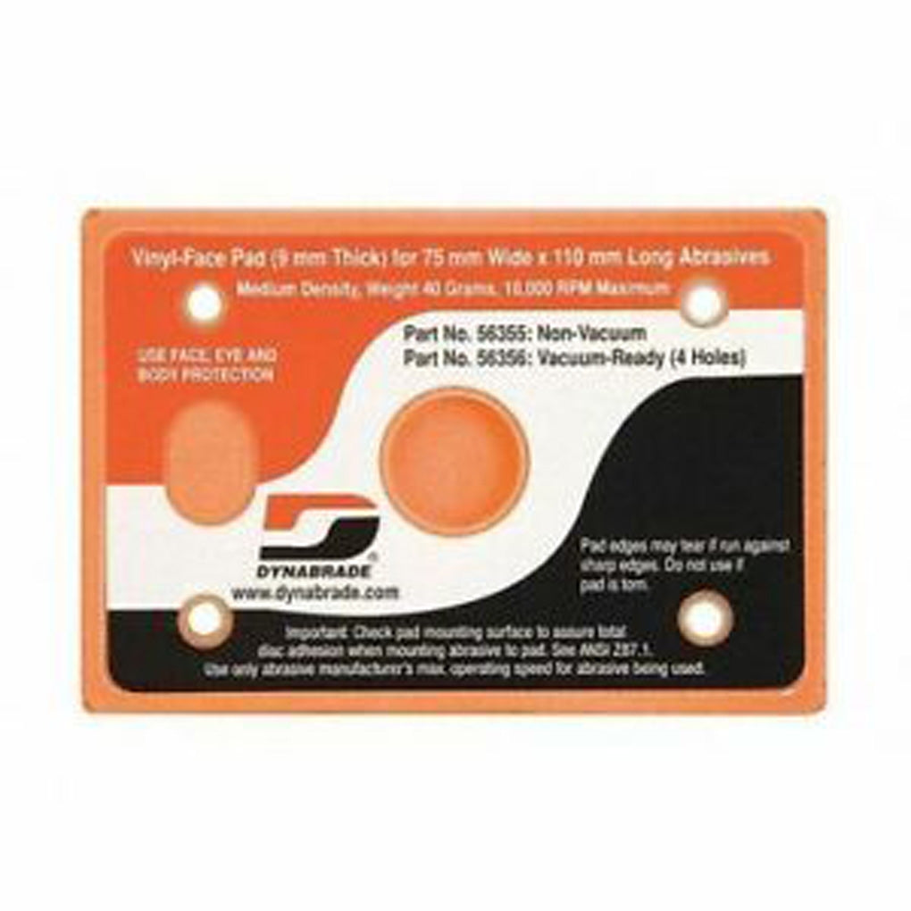 DYNABRADE 57513 2-3/4" (70 mm) W x 11" (279 mm) L Non-Vacuum File Board Disc Pad, Hook-Face, Short Nap