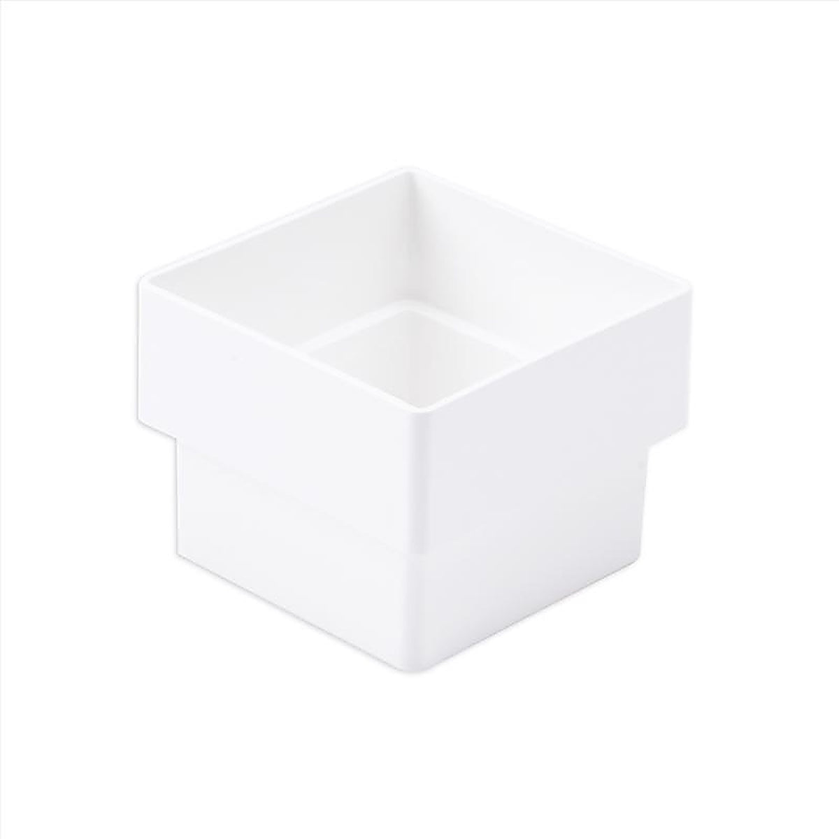 Amerimax T0523 2.6 in. H x 2 in. W x 2 in. L White Vinyl Contemporary Downspout Connector