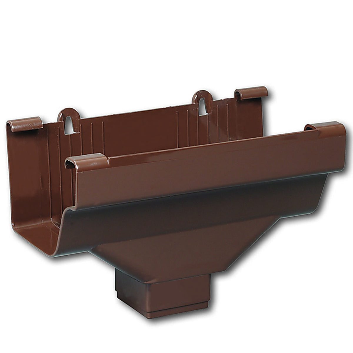 Amerimax M1506 9 in. H x 6.25 in. W x 9 in. L Brown Vinyl Gutter Drop Outlet