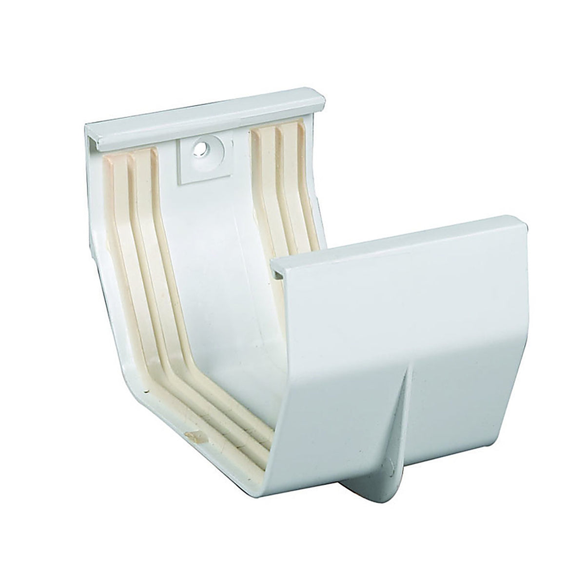 Amerimax T0505 3.3 in. H x 3 in. W x 5 in. L White Vinyl Contemporary Gutter Connector