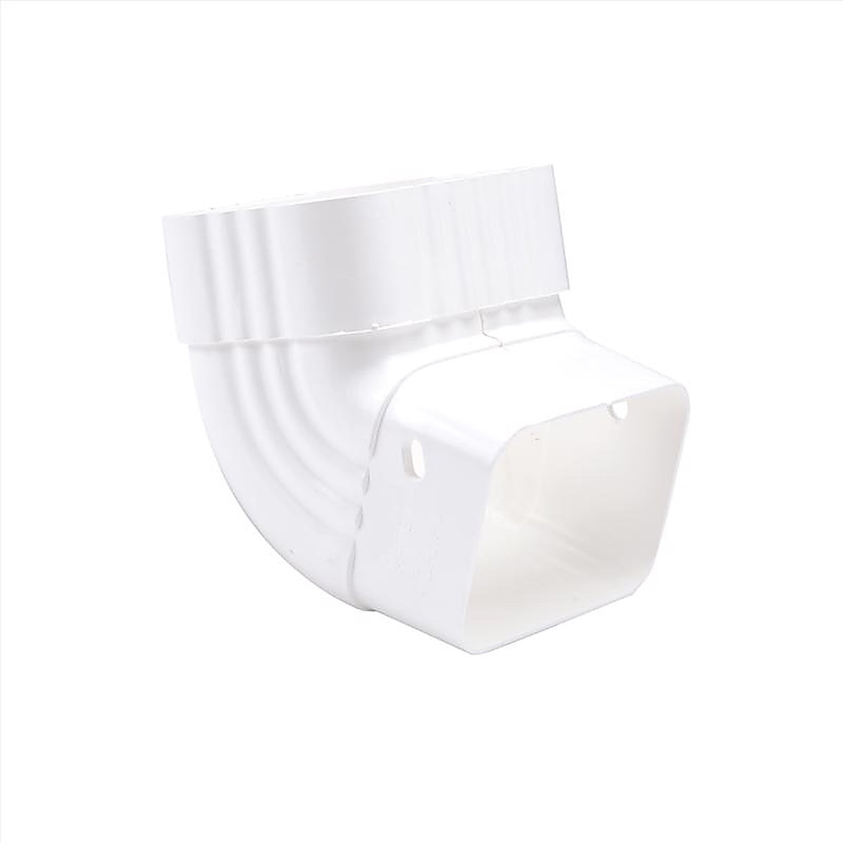 Amerimax M0727 4 in. H x 4 in. W x 5.5 in. L White Vinyl A Gutter Elbow