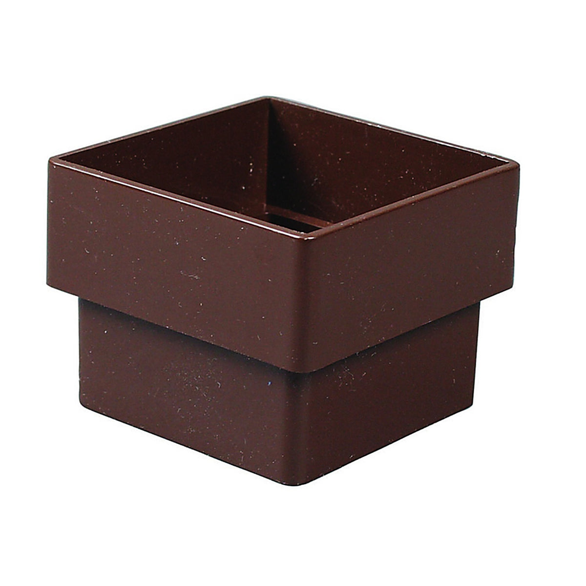Amerimax T1523 2.6 in. H x 2 in. W x 2 in. L Brown Vinyl Contemporary Downspout Connector