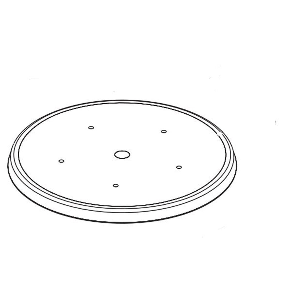 DYNABRADE 57762 6" (152 mm) Dia. Non-Vacuum Gear-Driven Disc Pad, Vinyl-Face