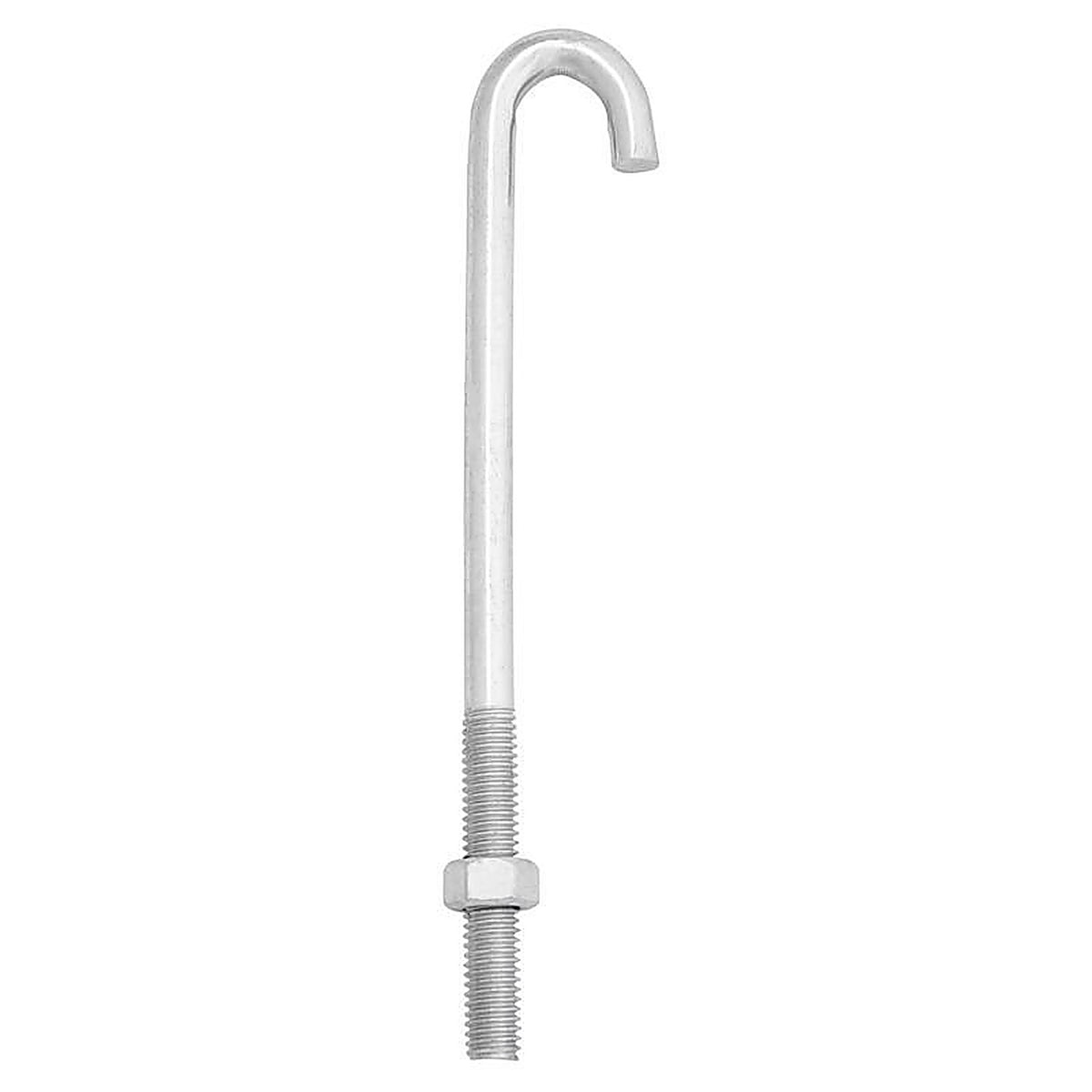 Hampton 02-3459-871 Small Zinc-Plated Silver Zinc 1 in. L J-Bolt 375 lb. 1/Pack