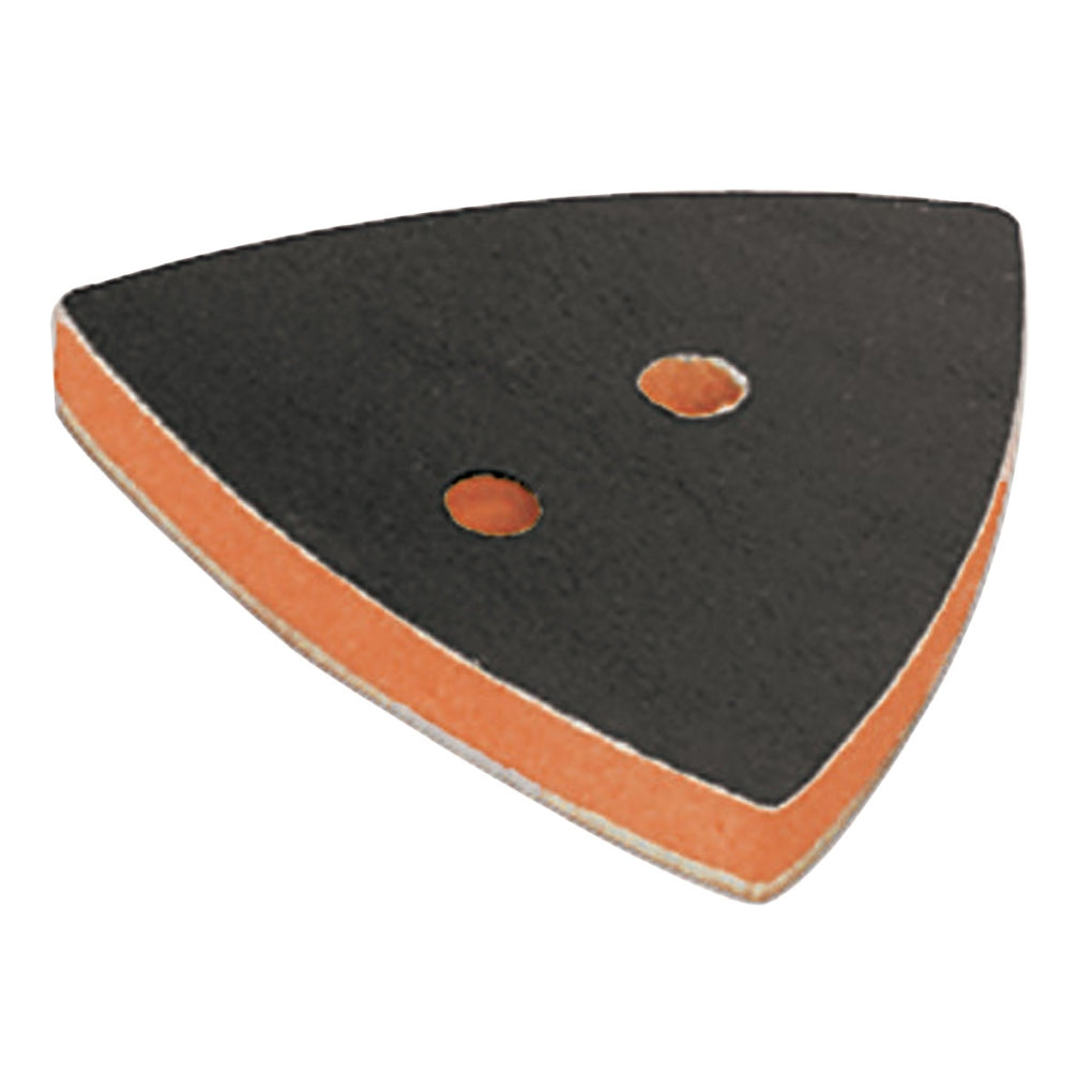 DYNABRADE 57951 2-7/8" (73 mm) W x 3-1/8" (79 mm) L Non-Vacuum Dynafine Triangular Disc Pad, Hook-Face, Short Nap