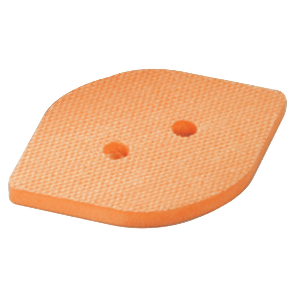 DYNABRADE 57953 3-3/4" (95 mm) W x 2-3/8" (60 mm) L Non-Vacuum Dynafine Tear Drop Disc Pad, Hook-Face, Short Nap