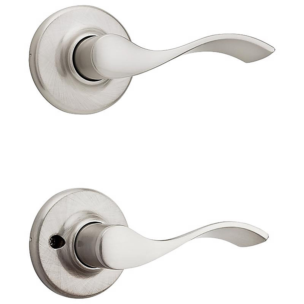 Kwikset 92001-525 Balboa Satin Nickel Steel Passage Lever 3 Right or Left Handed