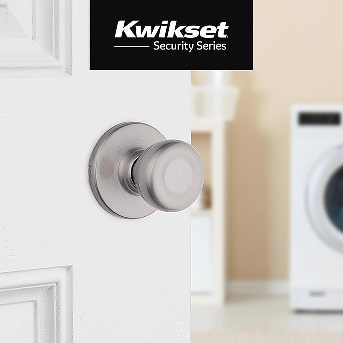 Kwikset 92001-508 Tylo Satin Nickel Steel Passage Door Knob 3 Right or Left Handed
