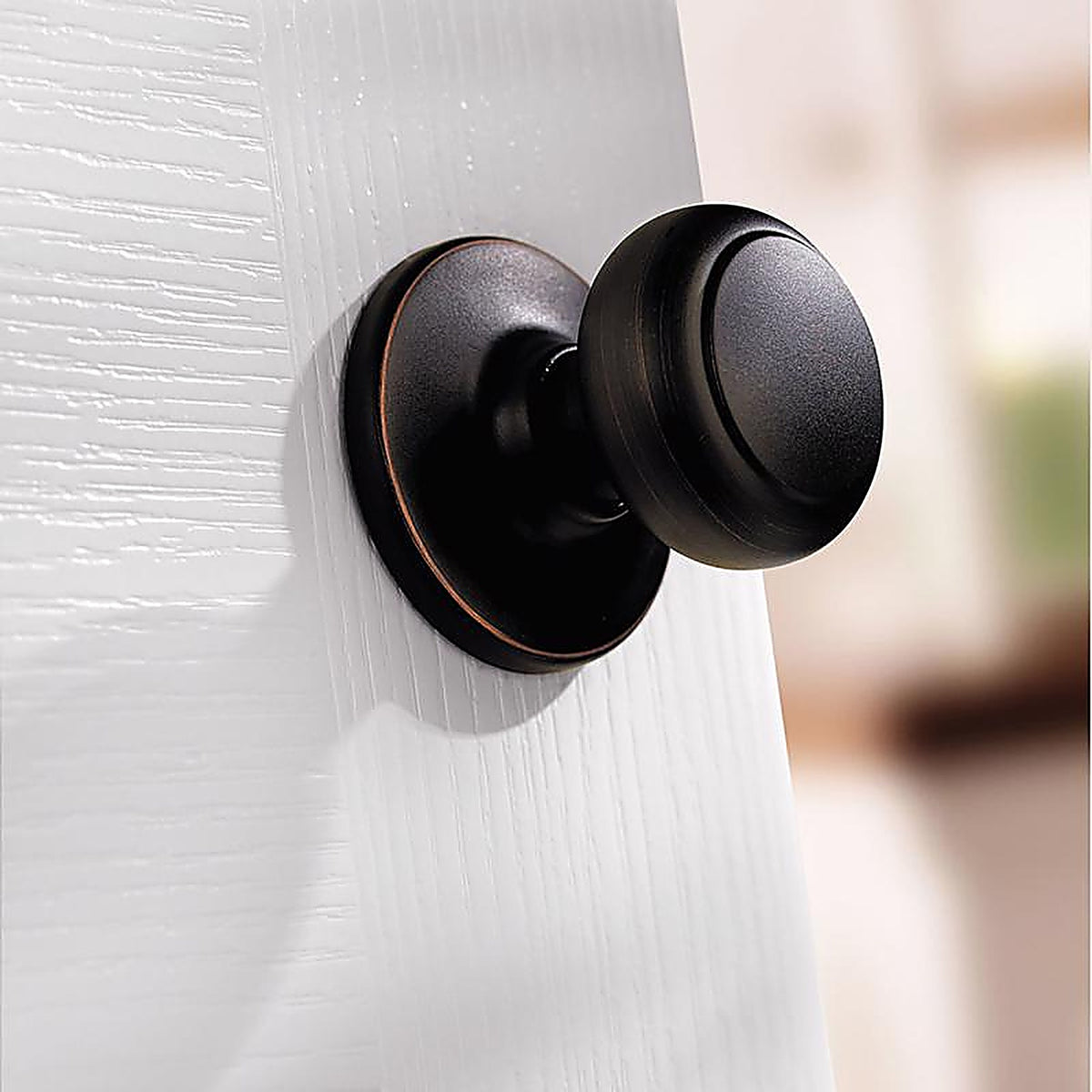 Kwikset 92001-511 Cove Venetian Bronze Steel Passage Door Knob 3 Right or Left Handed