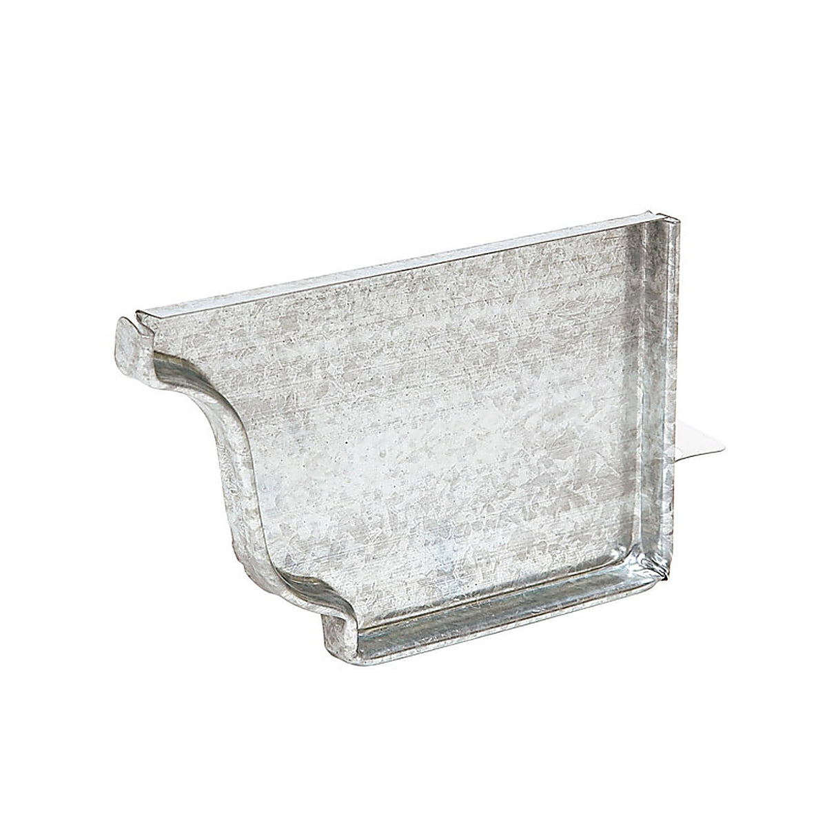 Amerimax 29206 0.25 in. H x 3.5 in. W x 5 in. L Metallic Galvanized Steel K Right End Cap