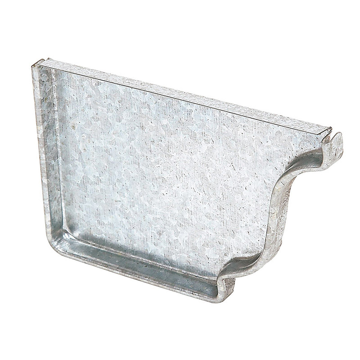 Amerimax 29205 0.5 in. H x 3.5 in. W x 5.25 in. L Metallic Galvanized Steel K Left End Cap