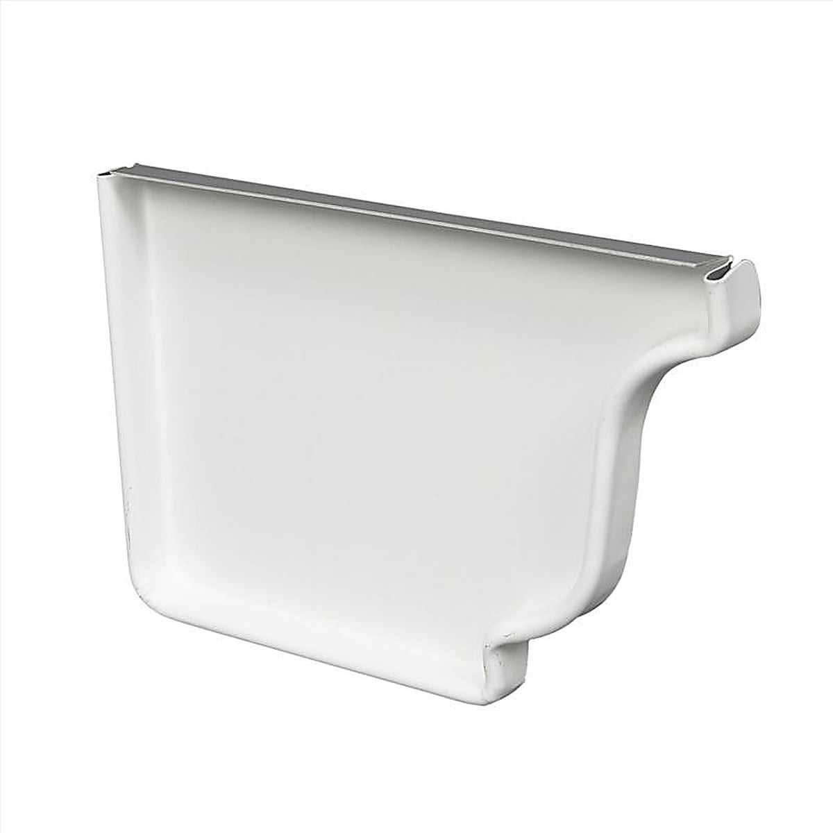 Amerimax 27205 5 in. H x 5 in. W x 5 in. L White Aluminum K Left End Cap