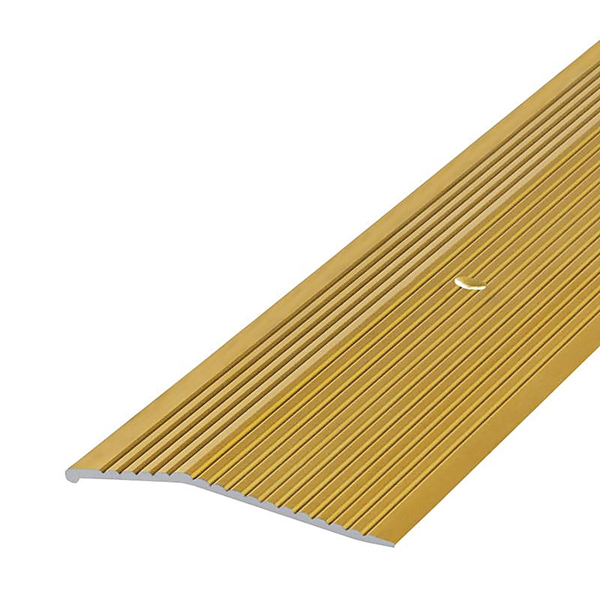 M-D 79244 36 in. L Prefinished Satin Brass Aluminum Carpet Trim