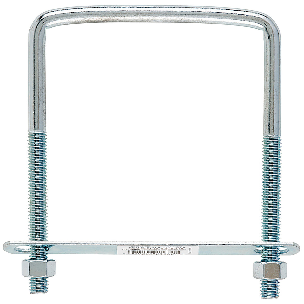 Hampton 02-3452-505 3/8 in. x 4 in. W x 5 in. L Coarse Zinc-Plated Steel Square Bend U Bolt