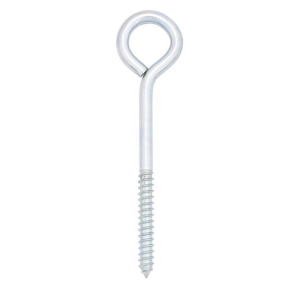 Hampton 02-3463-253 3/8 in. x 5 in. L Zinc-Plated Steel Lag Thread Eyebolt