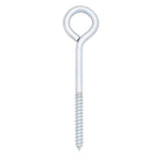 Hampton 02-3463-253 3/8 in. x 5 in. L Zinc-Plated Steel Lag Thread Eyebolt