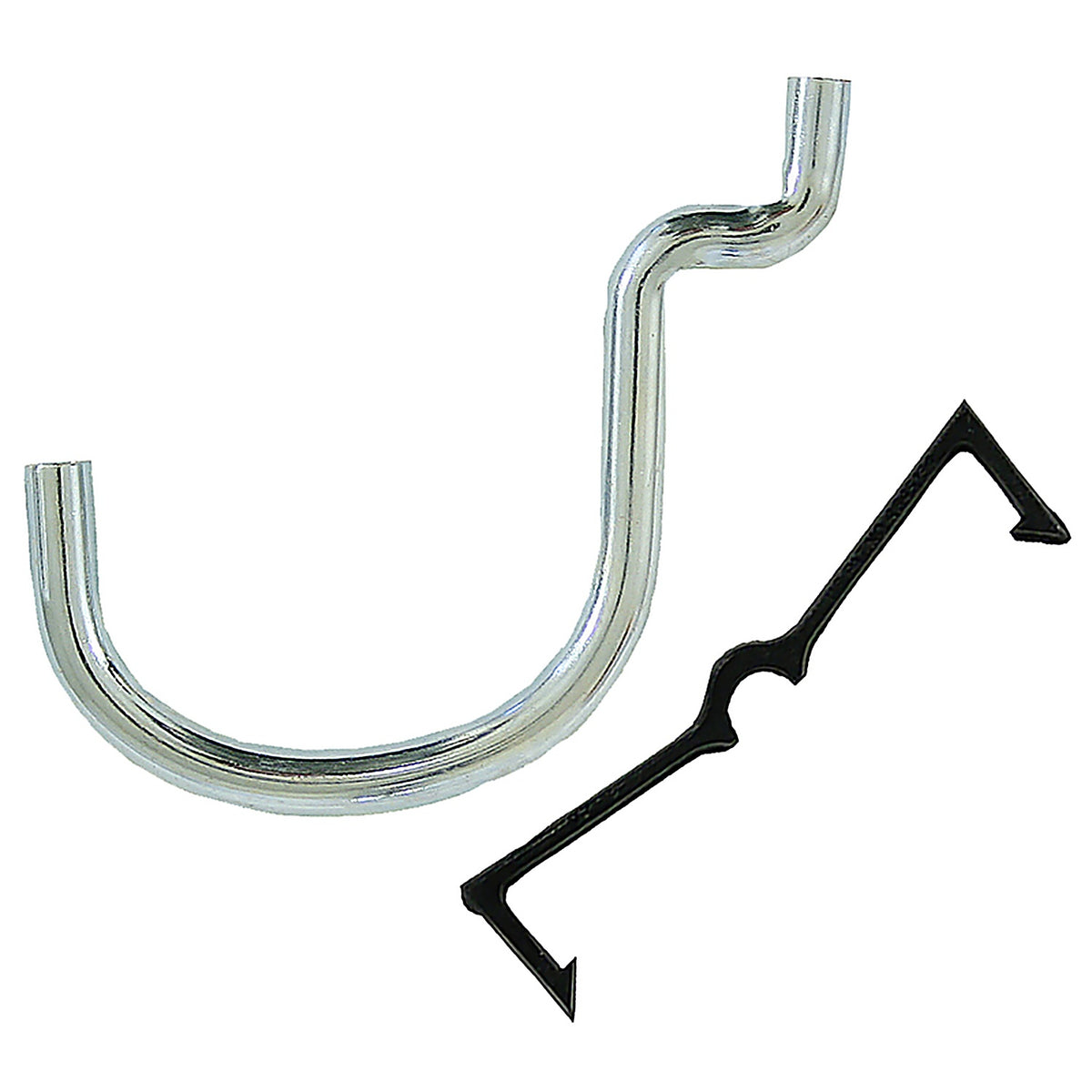 Crawford 14115 Zinc Plated Black/Silver Steel 1.5 in. Peg Hooks 6/Pack